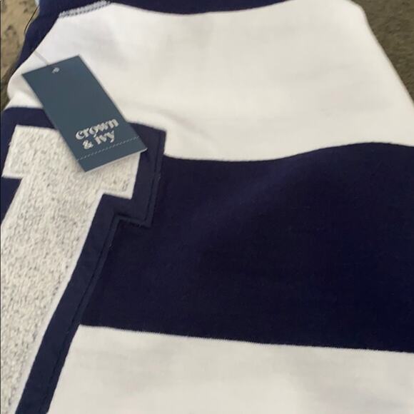 Crown & Ivy navy and white Weekend Sweatshirt - Picture 6 of 7